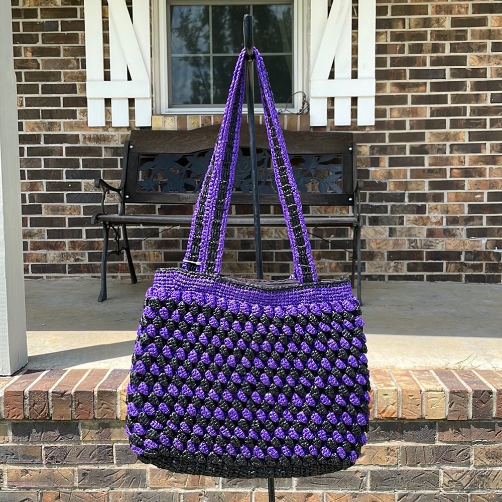 Purple and Black Purse